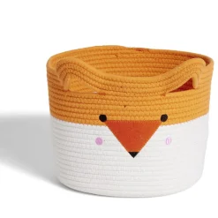 Rangement|Gifi Panière renard orange et blanc Ø30x24cm