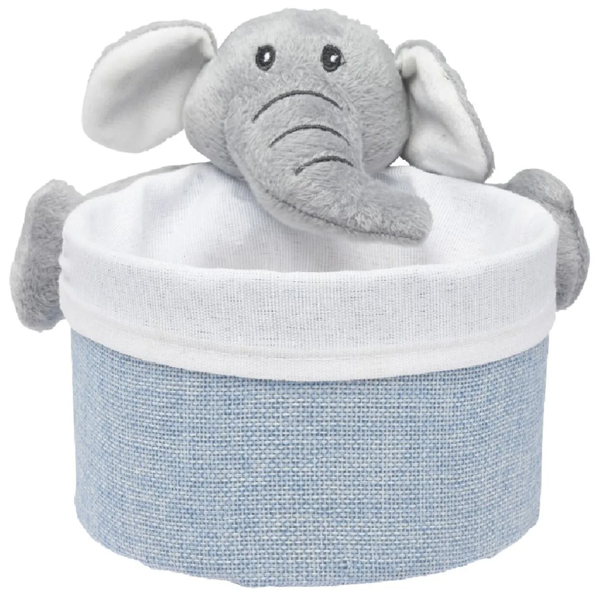 Rangement|Gifi Panière ronde avec peluche animal