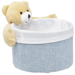 Rangement|Gifi Panière ronde avec peluche animal Ø15 x H.14 cm