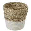 Rangement|Gifi Panière ronde en jonc de mer blanc naturel petit modèle