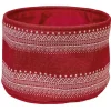 Rangement|Gifi Panière ronde en laine rouge et blanc