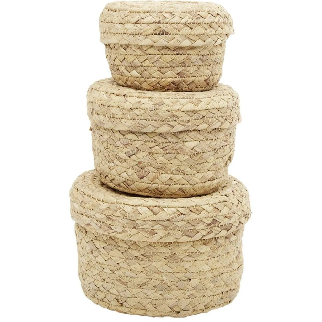 Rangement|Gifi Panière ronde jonc tressé naturel x3