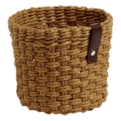 Rangement|Gifi Panière ronde naturelle papier tressée Ø16xH12,5cm moyen modèle