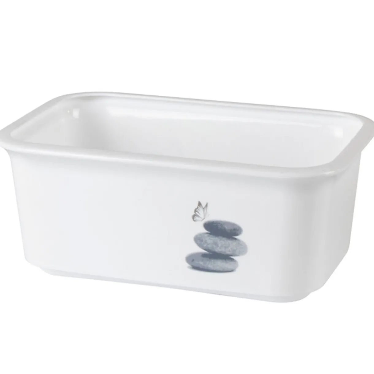 Rangement|Gifi Panière salle de bain 1,5 L design galets