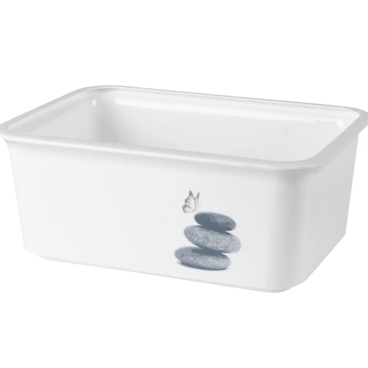 Rangement|Gifi Panière salle de bain 3 L design galets
