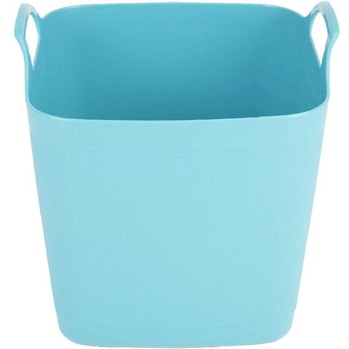 Rangement|Gifi Panière souple carrée bleu turquoise 25 L