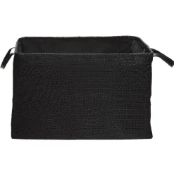 Rangement|Gifi Panière textilène pliable avec anses simili cuir noir L45 cm