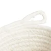 Rangement|Gifi Panière tressée coton, maïs et polyester blanc et beige Ø15xH12cm