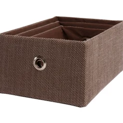 Rangement|Gifi Panière x3 en polyester marron