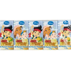 New Gifi Paquet de mouchoirs Disney Jack et les pirates x10
