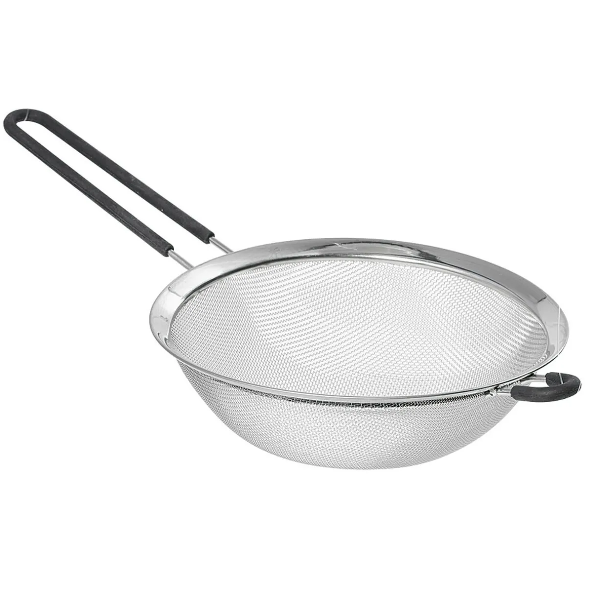 Passoire en inox à maille fine avec poignée en silicone^Gifi Online