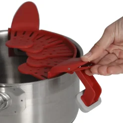 Passoire pliable et adaptable rouge^Gifi Best