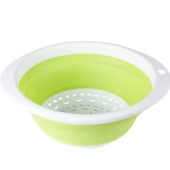 Passoire rétractable verte et blanche^Gifi Online