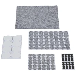 Gifi Patin adhésif en feutre blanc gris noir x125