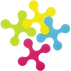 Hot Gifi Patin antidérapant forme pièce de puzzle coloré 15x15 cm x4