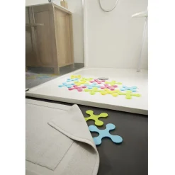 Hot Gifi Patin antidérapant forme pièce de puzzle coloré 15x15 cm x4