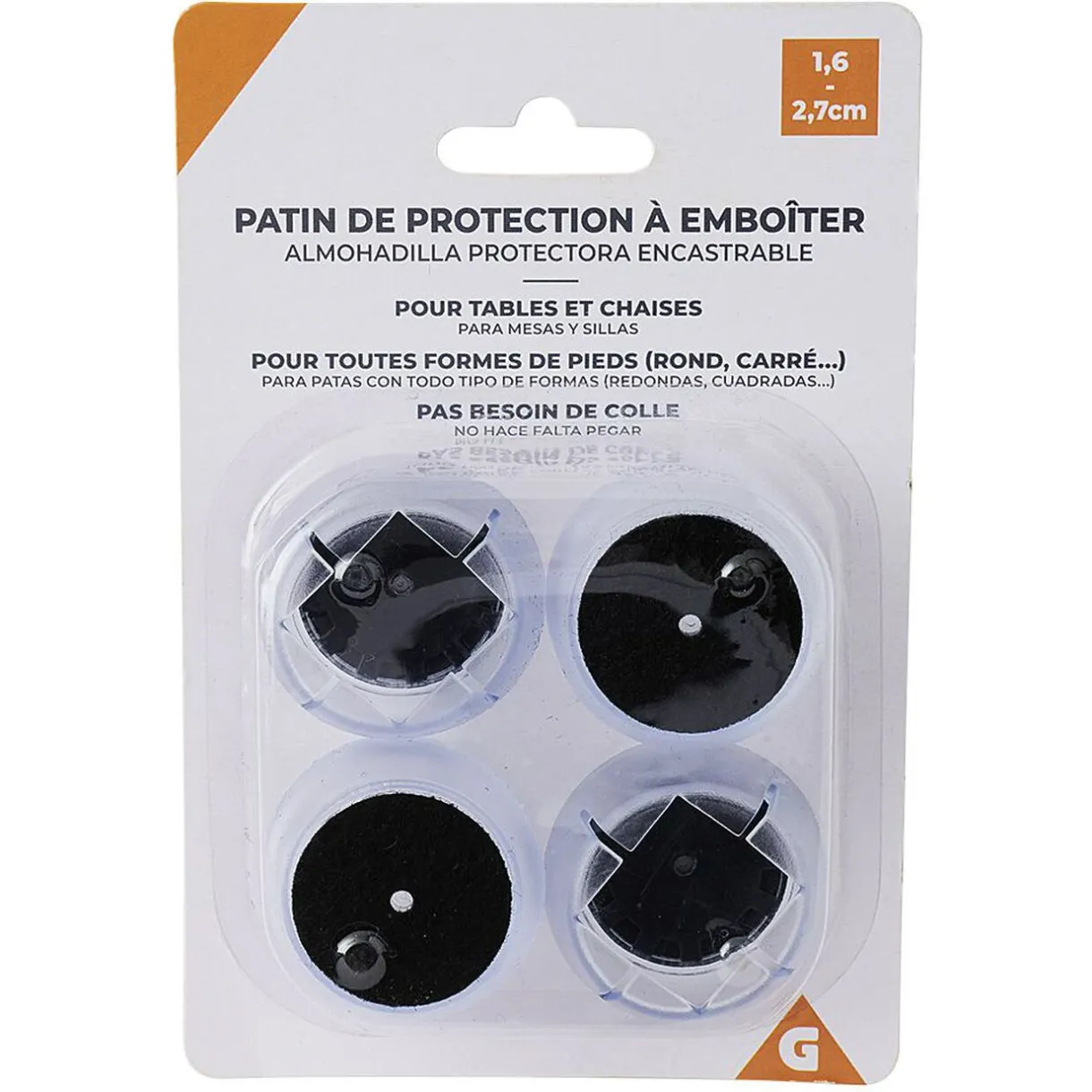 Outlet Gifi Patin de protection à emboîter pour pieds table/chaise