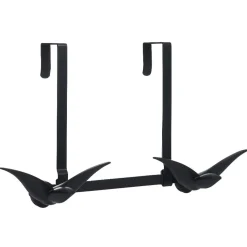 Rangement|Gifi Patère de porte 2 crochets forme bonhomme suspendu métal noir