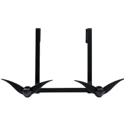 Rangement|Gifi Patère de porte 2 crochets forme bonhomme suspendu métal noir