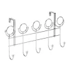 Rangement|Gifi Patère de porte métal gris 5 crochets