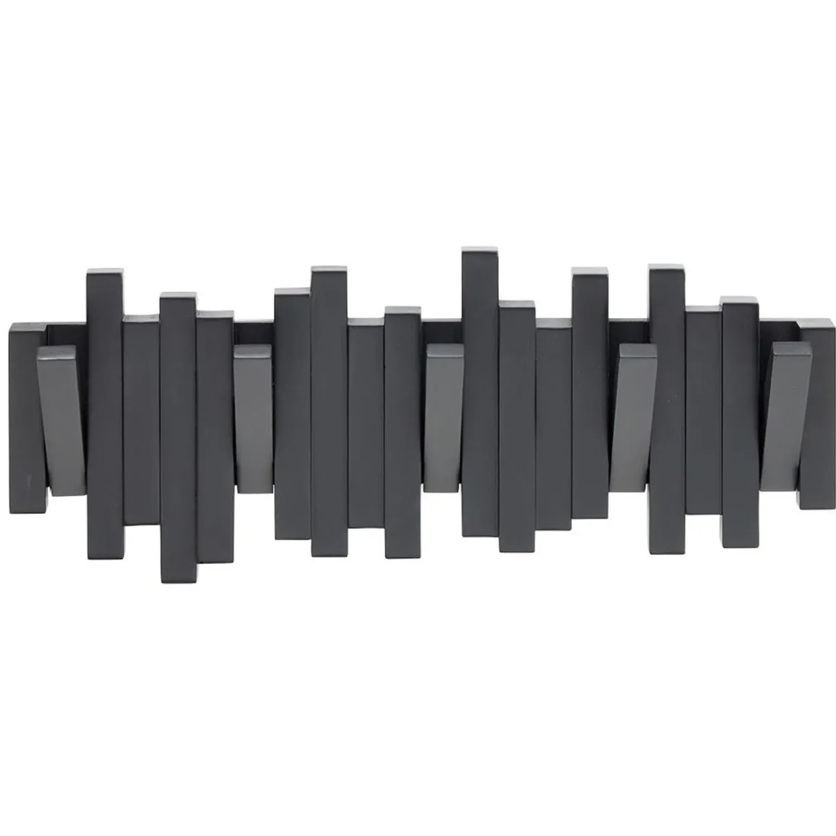 Rangement|Gifi Patère en bois 5 crochets 40,5x8,5xH15cm