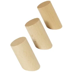 Rangement|Gifi Patère en bois naturel x3 - Ø3xH6cm