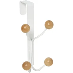 Rangement|Gifi Patère métal et bois 4 crochets