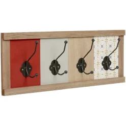 Rangement|Gifi Patère murale 4 crochets carreaux de ciment Dolce Vita