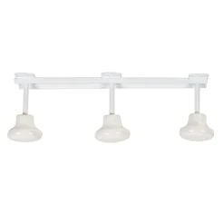 Rangement|Gifi Patère murale 3 crochets métal blanc