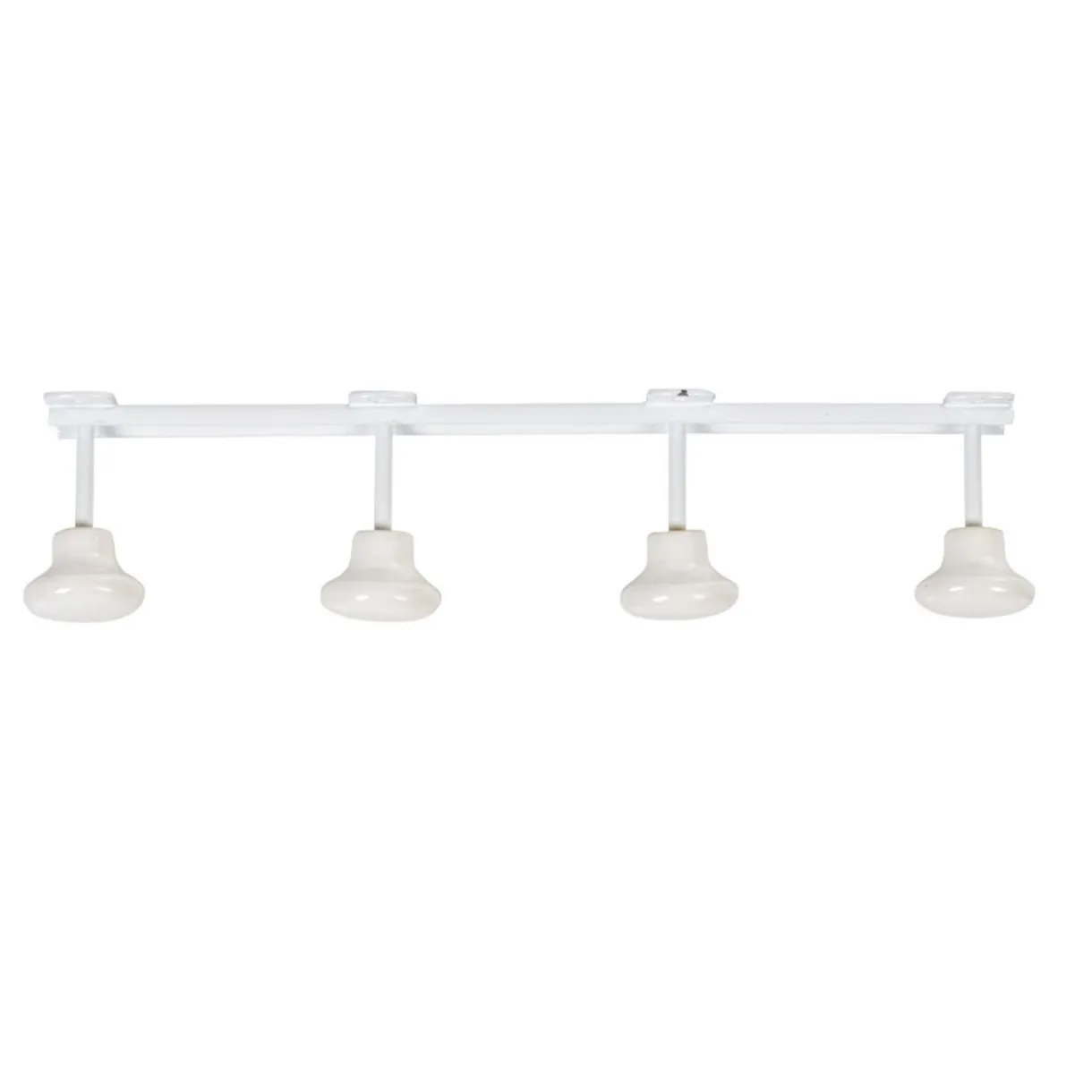 Rangement|Gifi Patère murale 4 crochets métal blanc