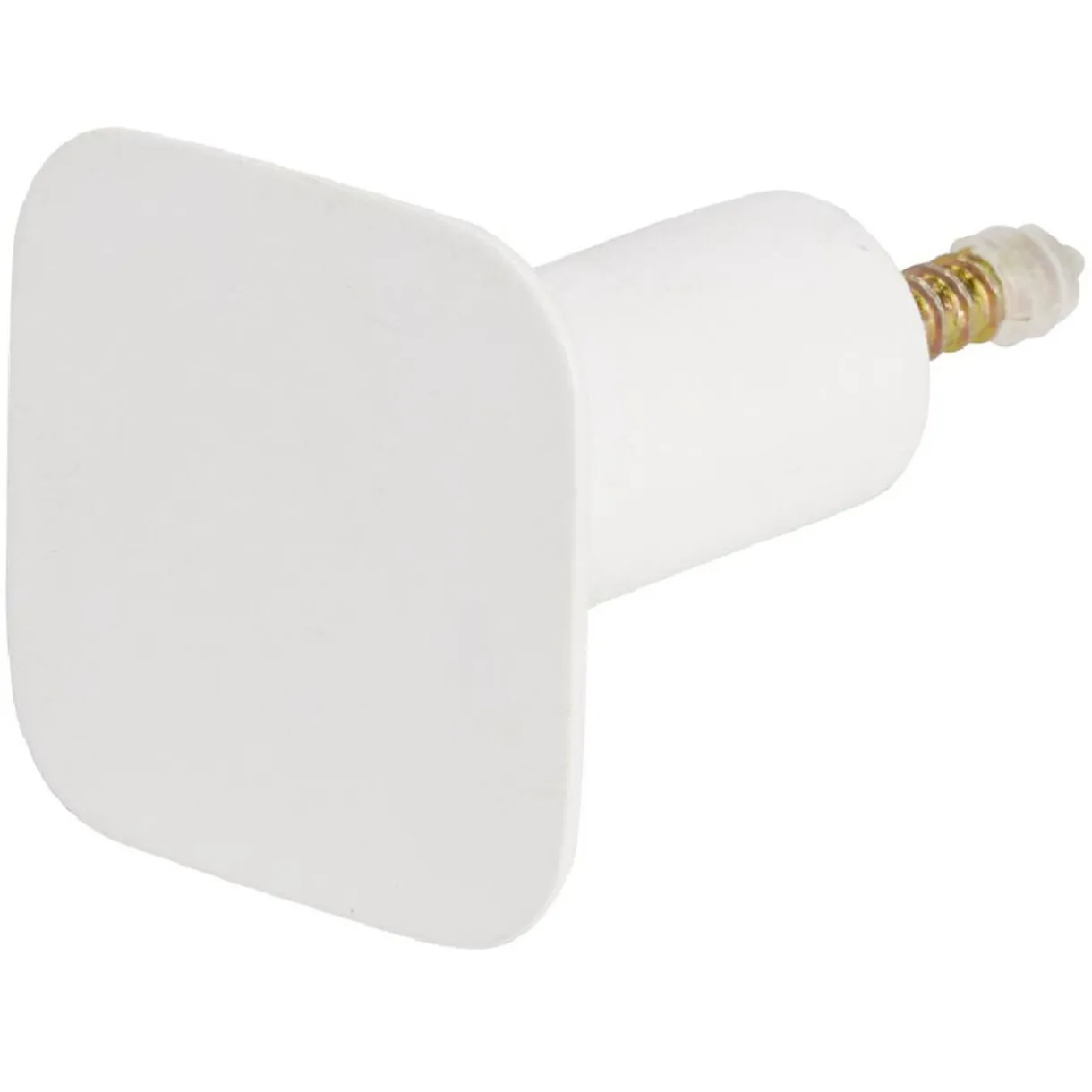 Rangement|Gifi Patère murale carrée blanc polyrésine 4,3x4,3cm