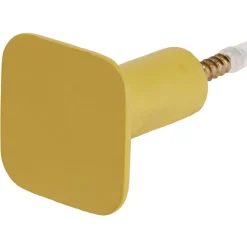 Rangement|Gifi Patère murale carrée jaune polyrésine 4,3x4,3cm