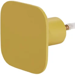 Rangement|Gifi Patère murale carrée jaune polyrésine 7x7cm