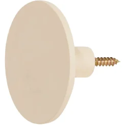 Rangement|Gifi Patère murale ronde beige polyrésine Ø8cm