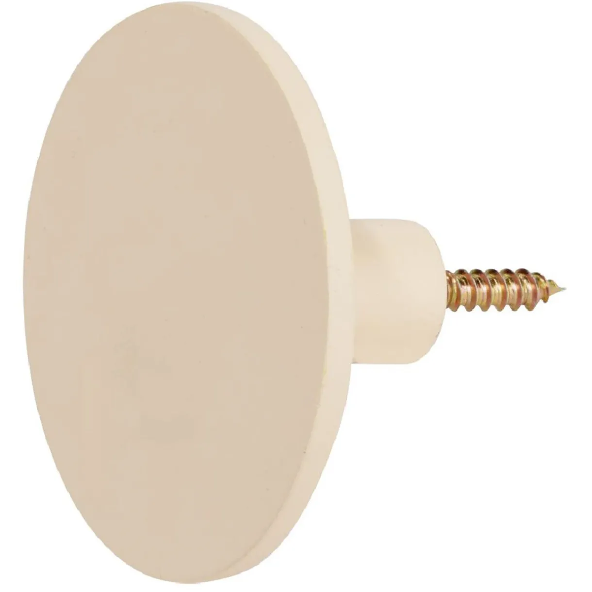 Rangement|Gifi Patère murale ronde beige polyrésine Ø8cm