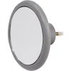 Rangement|Gifi Patère murale ronde miroir contour gris Ø12cm