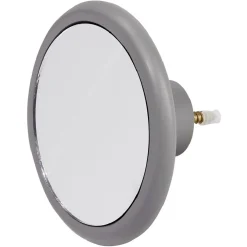 Rangement|Gifi Patère murale ronde miroir contour gris Ø12cm