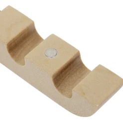 Rangement|Gifi Patère rétractable métal et bois noir ou blanc L20xH20,5cm