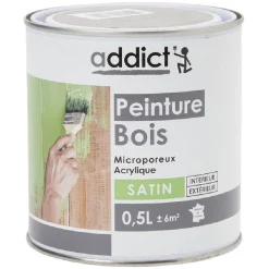 Clearance Gifi Peinture bois extérieur 0,5L marron satiné
