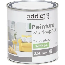 Clearance Gifi Peinture multi-surfaces 0,5L blanc satiné