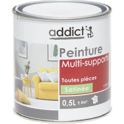 Discount Gifi Peinture multi-surfaces 0,5L rouge cerise satiné
