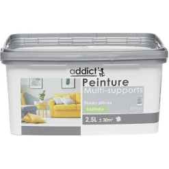 Sale Gifi Peinture multi-surfaces 2,5L gris béton satiné