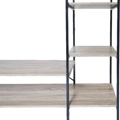 Rangement|Gifi Penderie bois XXL 6 étagères 160x40xH180cm