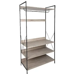 Rangement|Gifi Penderie dressing noir naturel