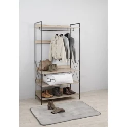 Rangement|Gifi Penderie dressing noir naturel