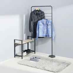 Rangement|Gifi Penderie modulable 3 en 1 en bois et métal