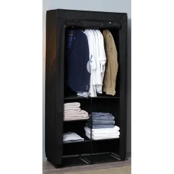 Rangement|Gifi Penderie tablette métal noire