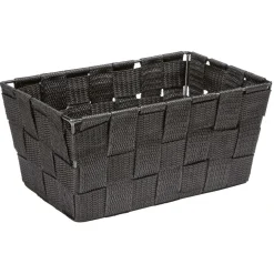 Rangement|Gifi Petit panier noir effet tressé