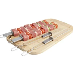 Pic à brochettes double avec bouton poussoir x4^Gifi Discount