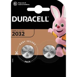 Gifi Pile bouton Duracell spécial lithium CR2032/DL2032 - Lot de 2